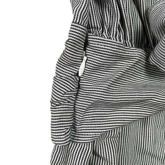 Anthropologie Current Air That’s A Wrap Striped Jumpsuit Ruched Tie Back Small - Picture 12 of 16